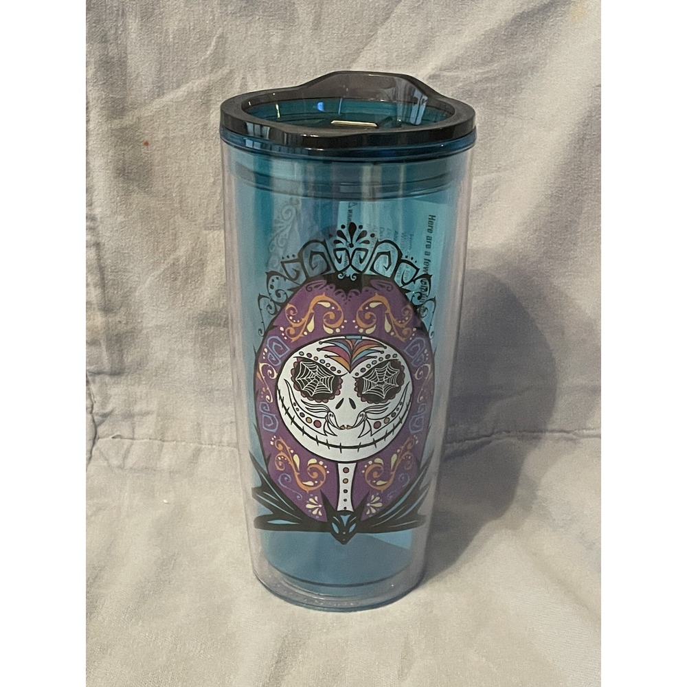 NEW 20oz Nightmare Before Christmas Jack & Sally Dia De Los Meurtos Tumbler